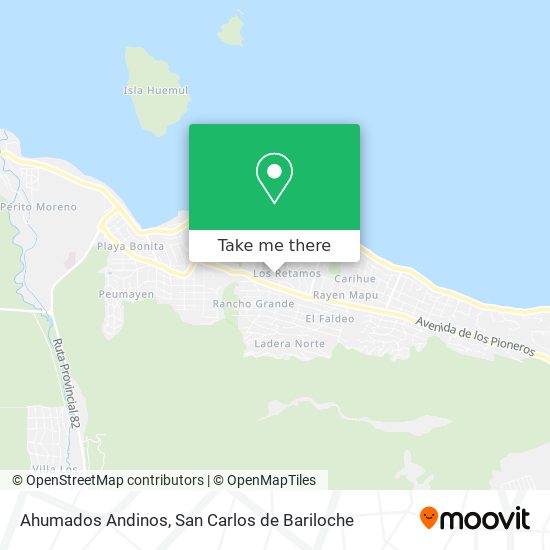 Ahumados Andinos map