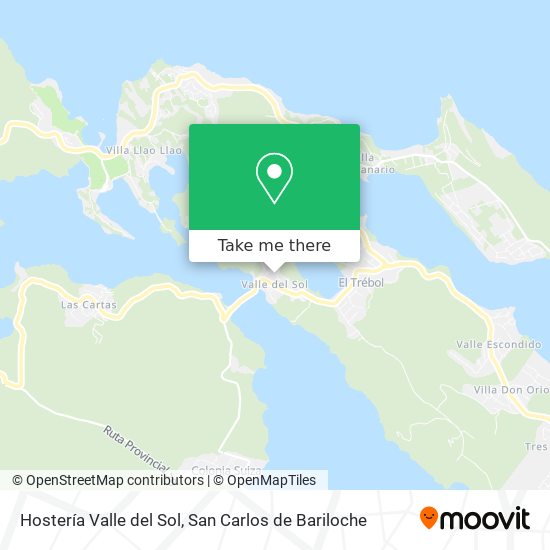 Hostería Valle del Sol map