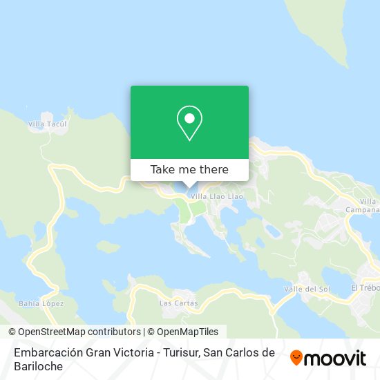 Embarcación Gran Victoria - Turisur map
