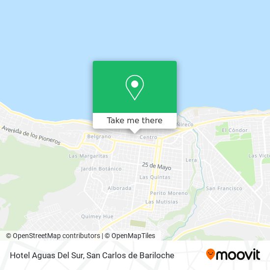 Hotel Aguas Del Sur map
