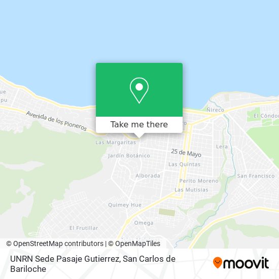 Mapa de UNRN Sede Pasaje Gutierrez