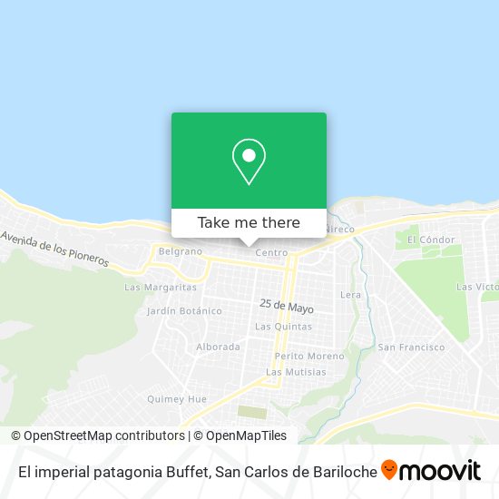 El imperial patagonia Buffet map