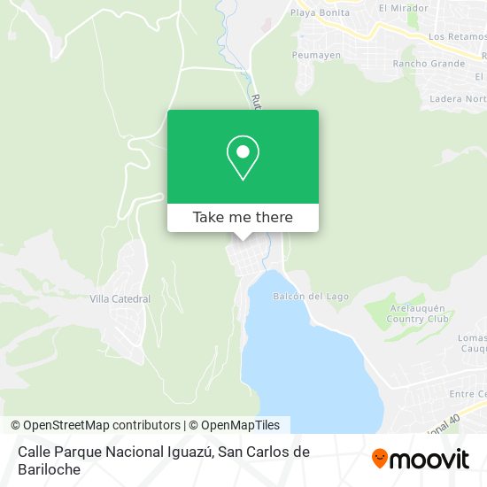 Calle Parque Nacional Iguazú map