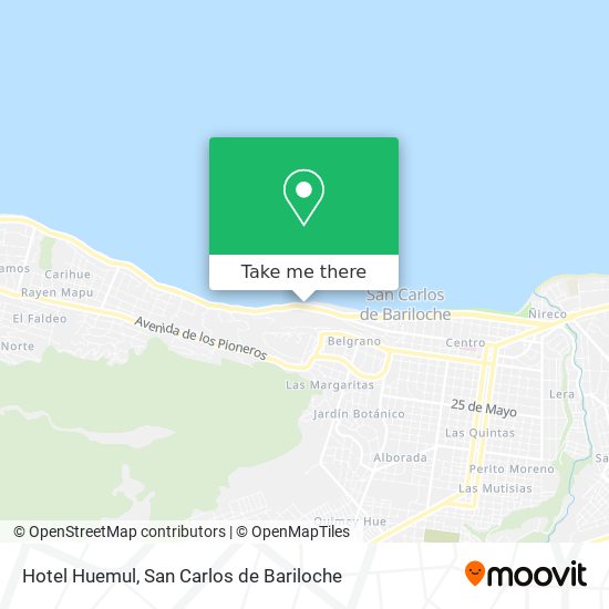 Hotel Huemul map