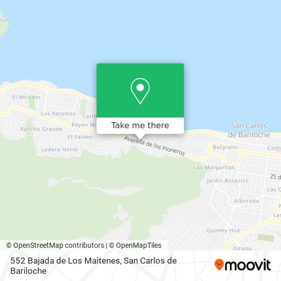 552 Bajada de Los Maitenes map
