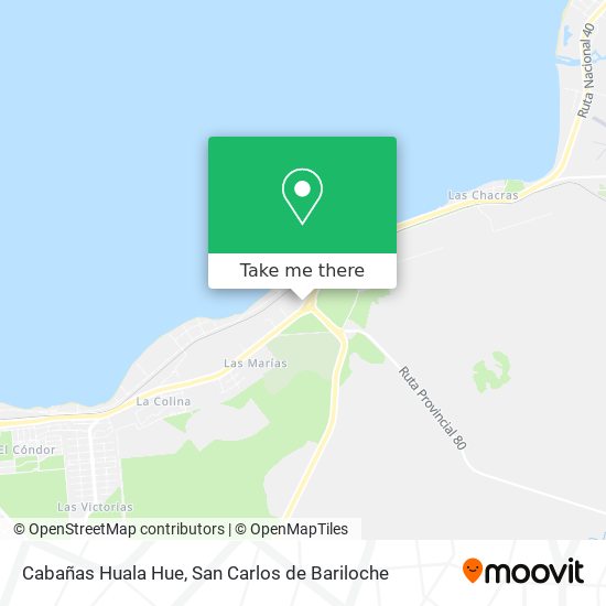 Mapa de Cabañas Huala Hue