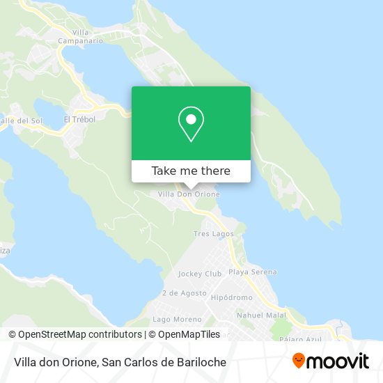 Villa don Orione map