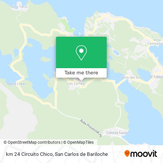 Mapa de km 24 Circuito Chico