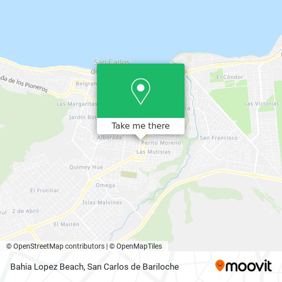 Bahia Lopez Beach map