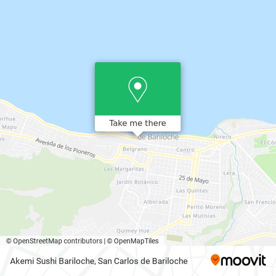 Akemi Sushi Bariloche map