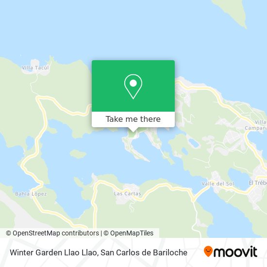 Winter Garden Llao Llao map