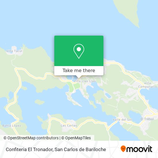 Confiteria El Tronador map