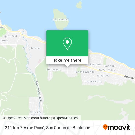 211 km 7 Aimé Painé map