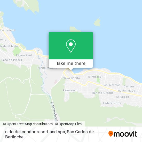 nido del condor resort and spa map