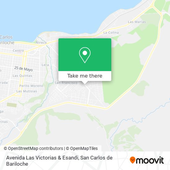 Avenida Las Victorias & Esandi map