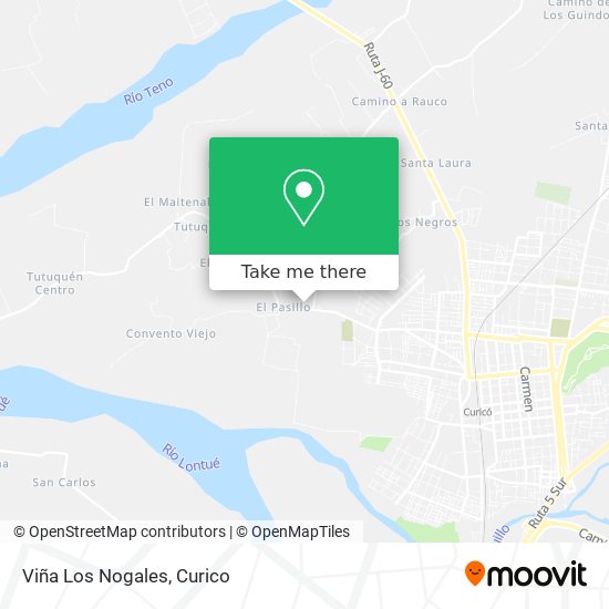 Viña Los Nogales map