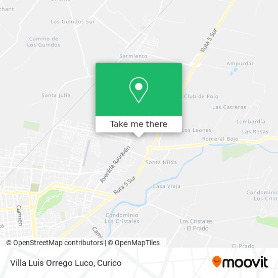 Villa Luis Orrego Luco map