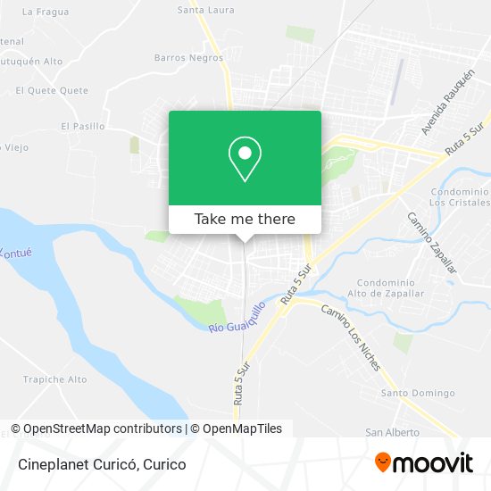 Cineplanet Curicó map