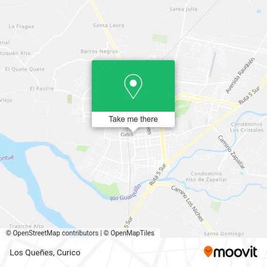 Los Queñes map