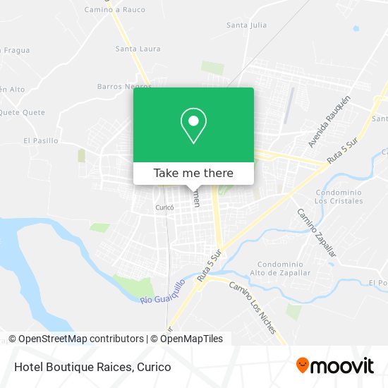 Hotel Boutique Raices map