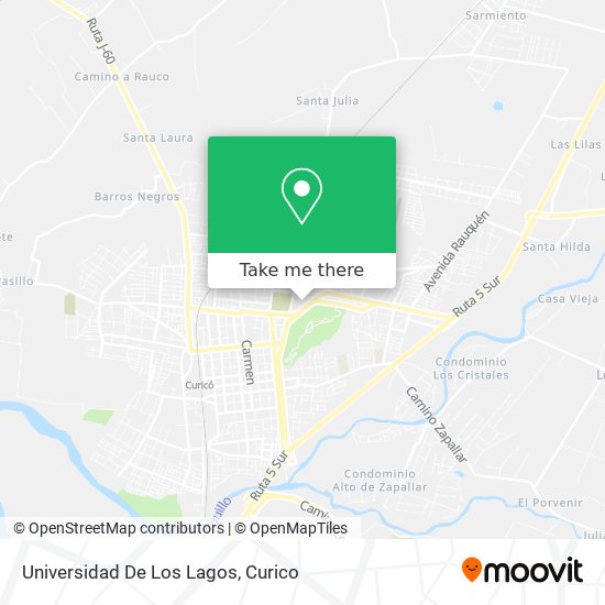 Universidad De Los Lagos map