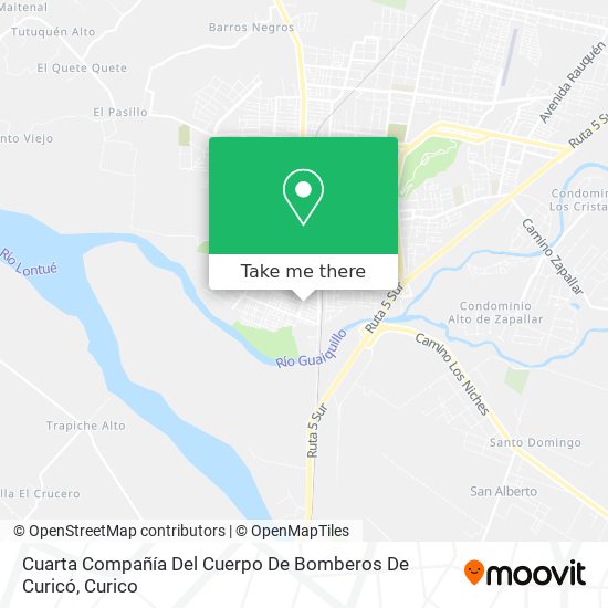 Cuarta Compañía Del Cuerpo De Bomberos De Curicó map