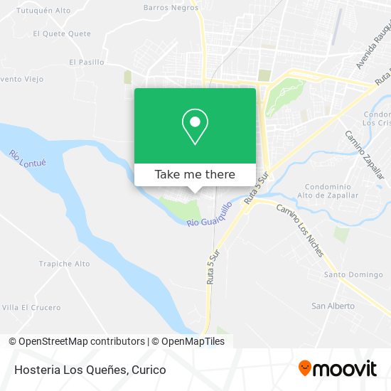 Hosteria Los Queñes map