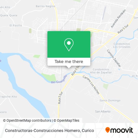 Constructoras-Construcciones Homero map