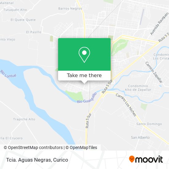 Mapa de Tcia. Aguas Negras