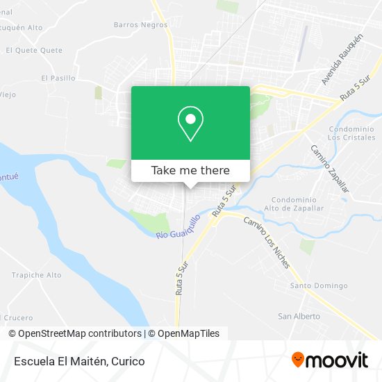 Escuela El Maitén map