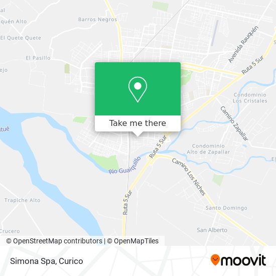 Mapa de Simona Spa