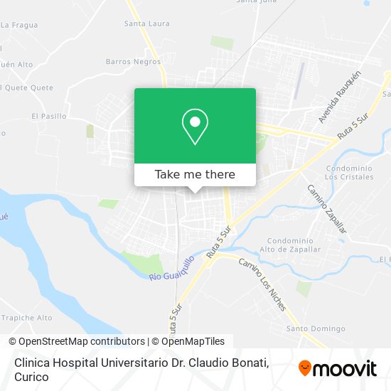 Clinica Hospital Universitario Dr. Claudio Bonati map