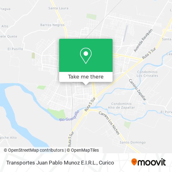 Mapa de Transportes Juan Pablo Munoz E.I.R.L.
