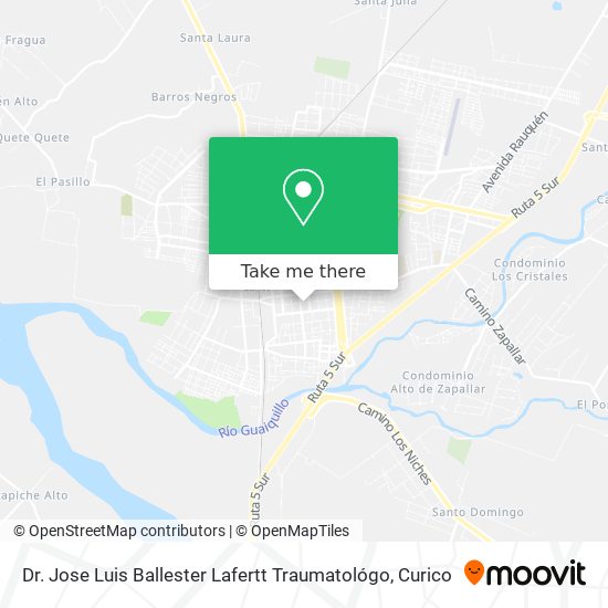 Dr. Jose Luis Ballester Lafertt Traumatológo map