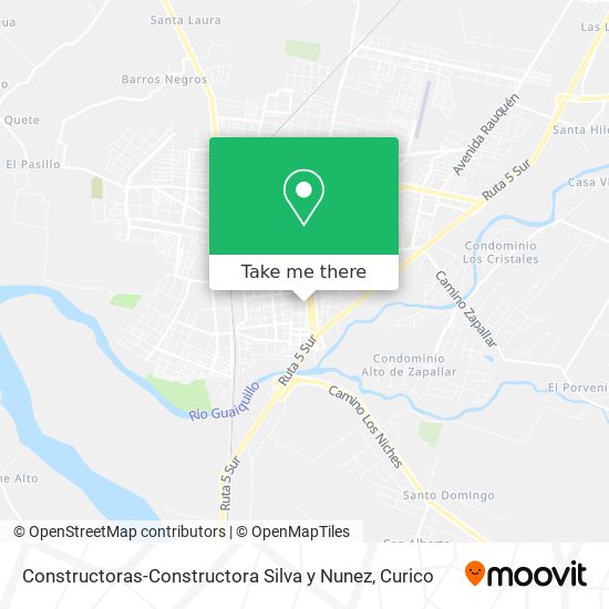 Constructoras-Constructora Silva y Nunez map