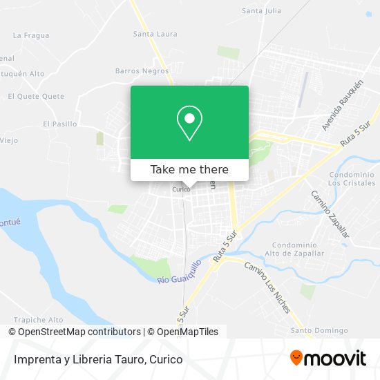Mapa de Imprenta y Libreria Tauro