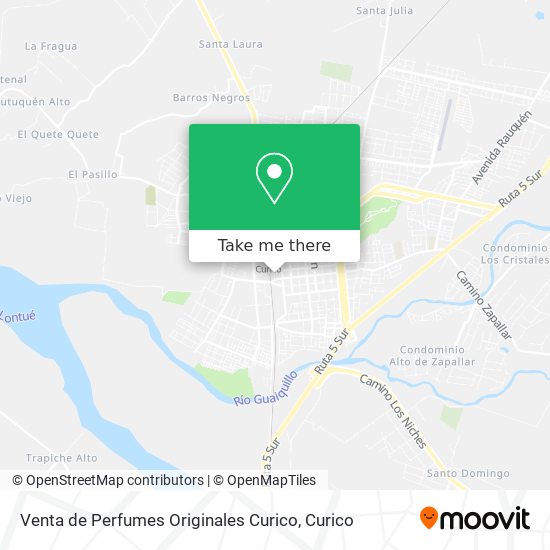 Venta de Perfumes Originales Curico map