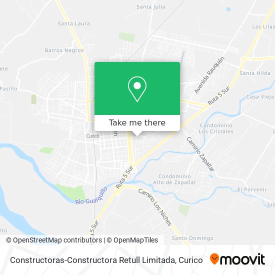 Mapa de Constructoras-Constructora Retull Limitada