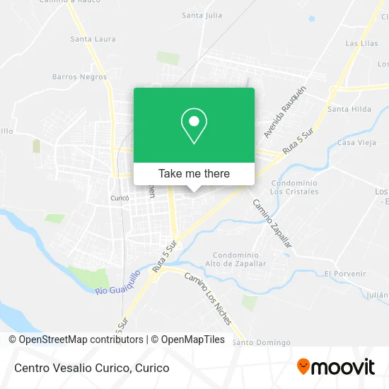 Mapa de Centro Vesalio Curico