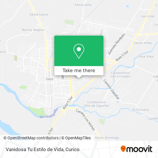 Vanidosa Tu Estilo de Vida map