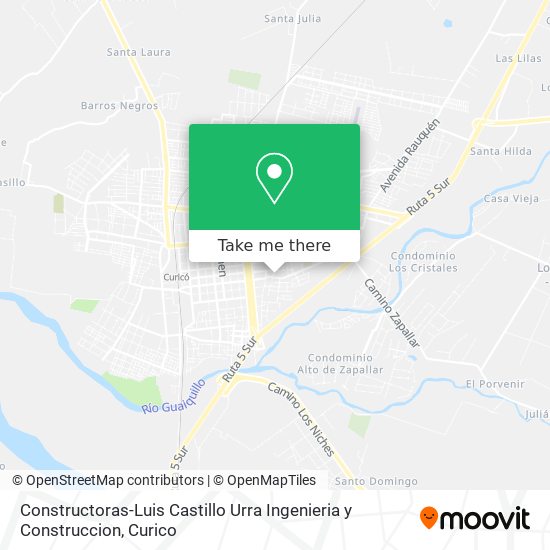 Constructoras-Luis Castillo Urra Ingenieria y Construccion map