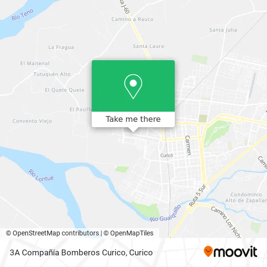 3A Compañía Bomberos Curico map