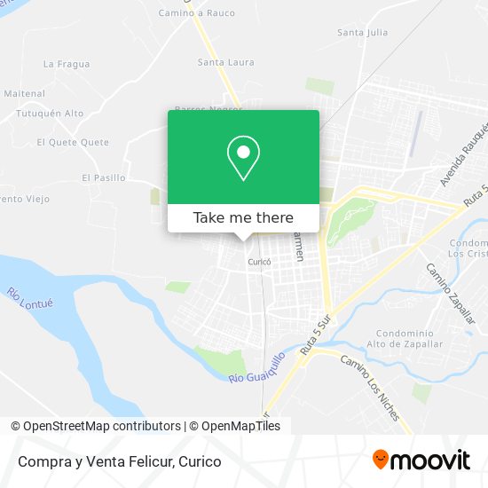 Compra y Venta Felicur map
