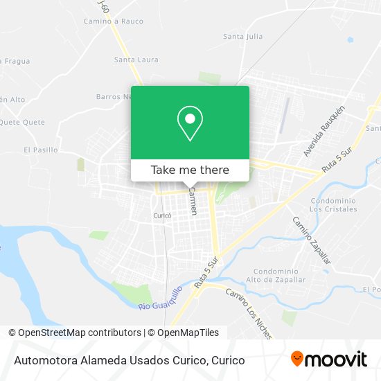 Automotora Alameda Usados Curico map