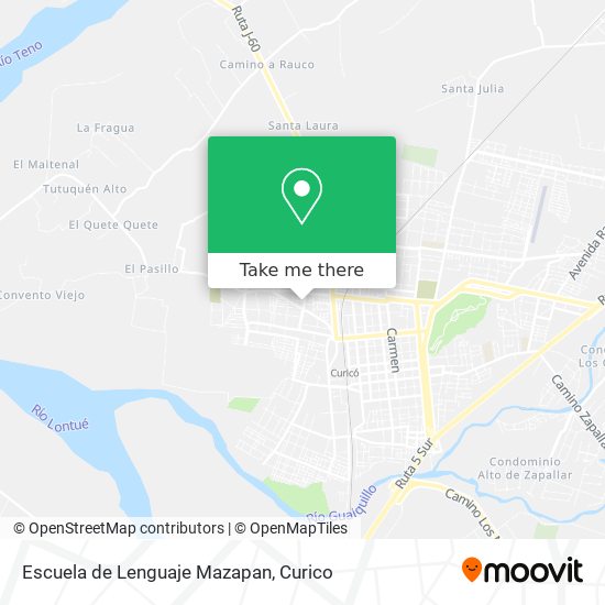 Escuela de Lenguaje Mazapan map