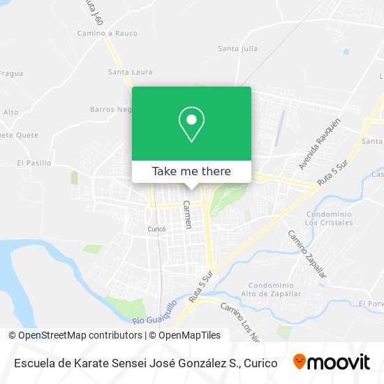 Escuela de Karate Sensei José González S. map
