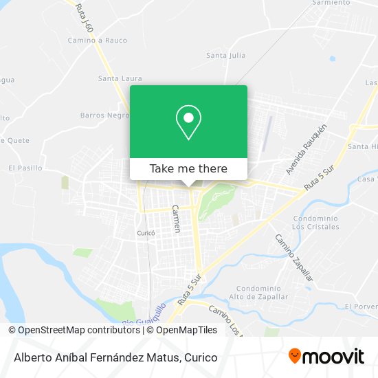 Alberto Aníbal Fernández Matus map