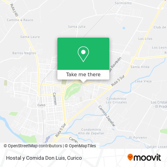 Hostal y Comida Don Luis map