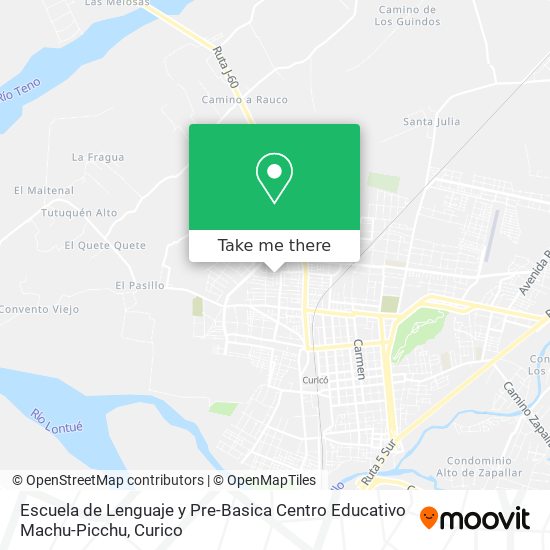 Escuela de Lenguaje y Pre-Basica Centro Educativo Machu-Picchu map