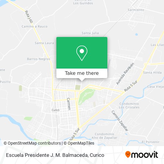 Escuela Presidente J. M. Balmaceda map